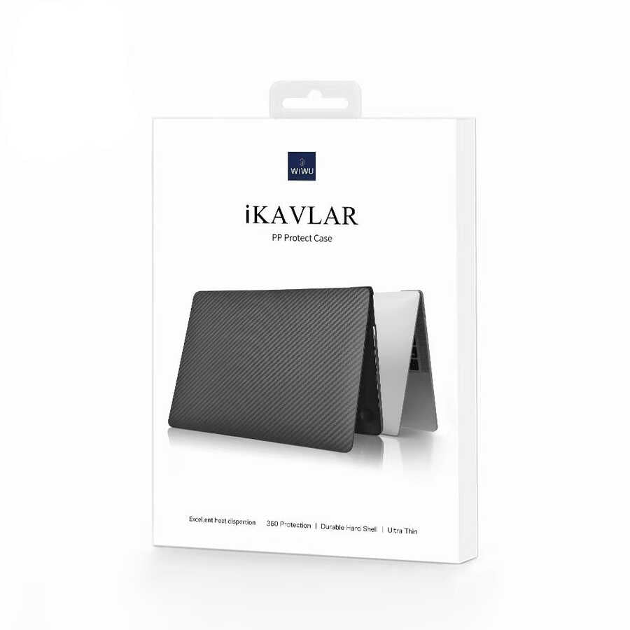 Apple Macbook Pro 14.2 2023 A2779 Wiwu MacBook iKavlar Shield Kapak Siyah