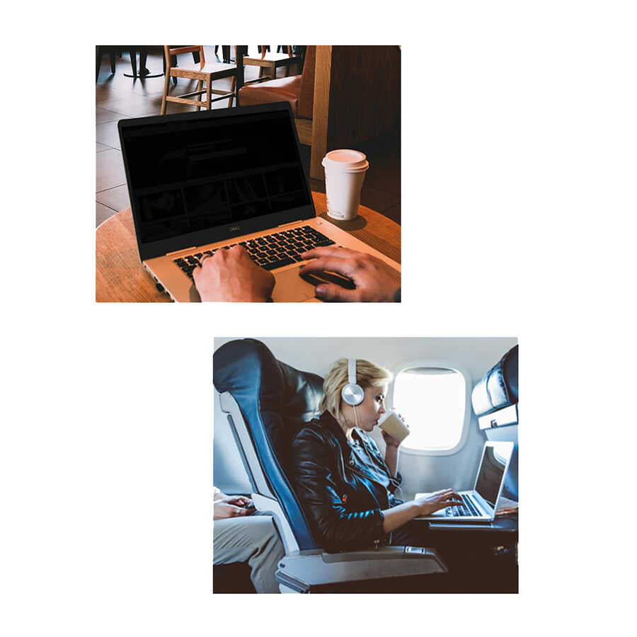 Apple Macbook Pro 16.2 2023 A2780 Wiwu iPrivacy Magnetik Hayalet Ekran Koruyucu Siyah