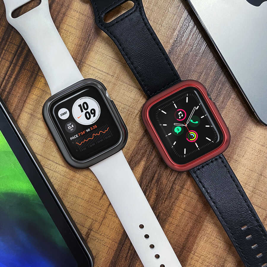 Apple Watch 44mm Araree Amy Akıllı Saat Koruyucu Siyah
