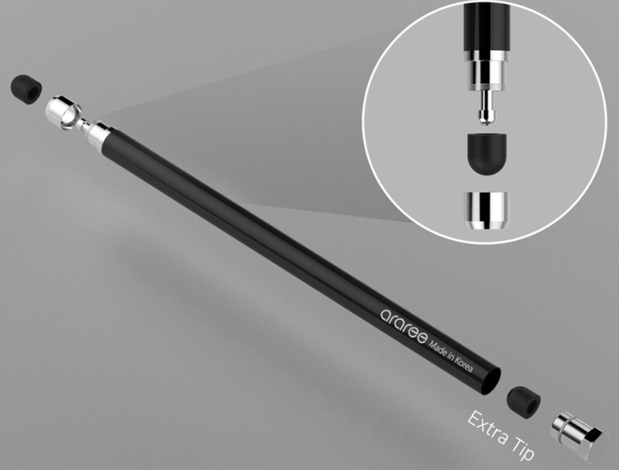 Araree Stylus Dokunmatik Çizim Kalemi Siyah