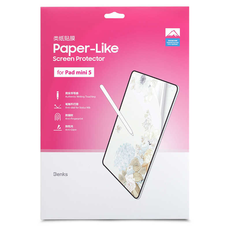 Benks Apple iPad Mini 5 Paper-Like Ekran Koruyucu Renksiz