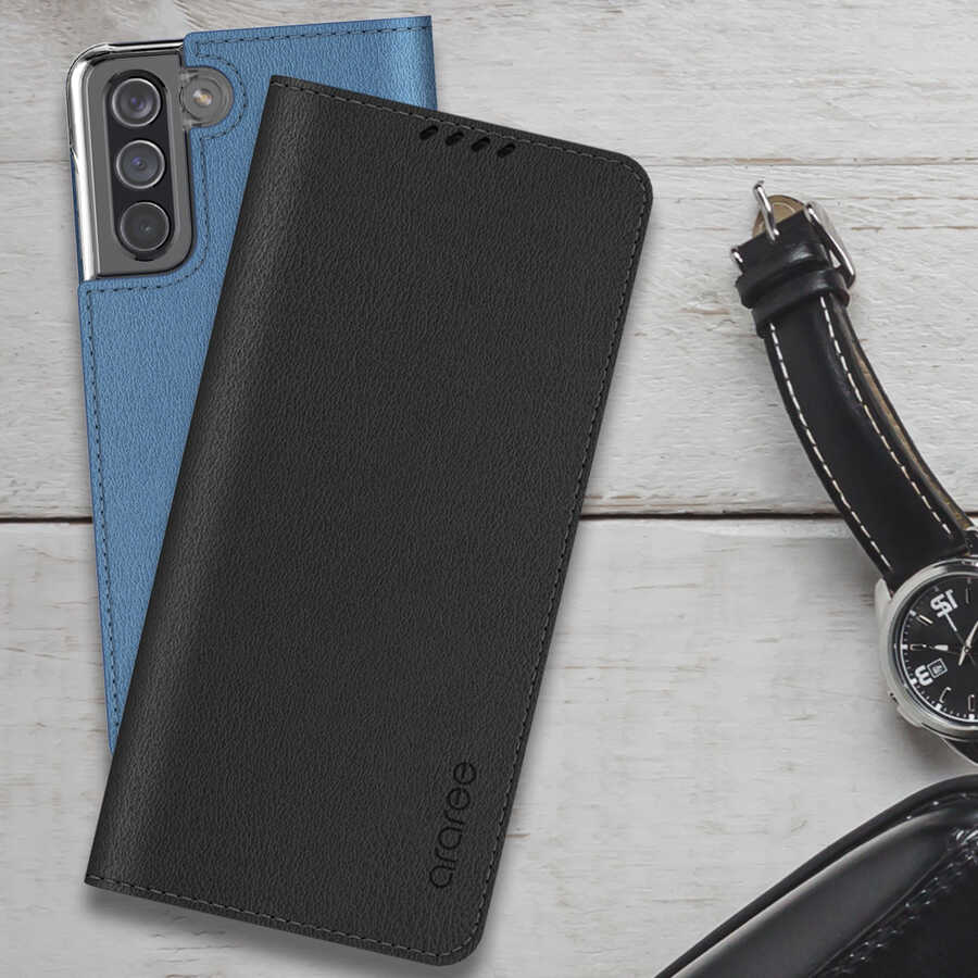 Galaxy Note 20 Kılıf Araree Mustang Diary Kılıf Gri