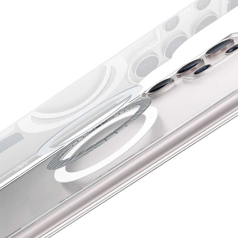 Galaxy S24 Kılıf Magsafe Şarj Özellikli Airbagli Şeffaf Benks LucentPro Serisi Kapak Şeffaf