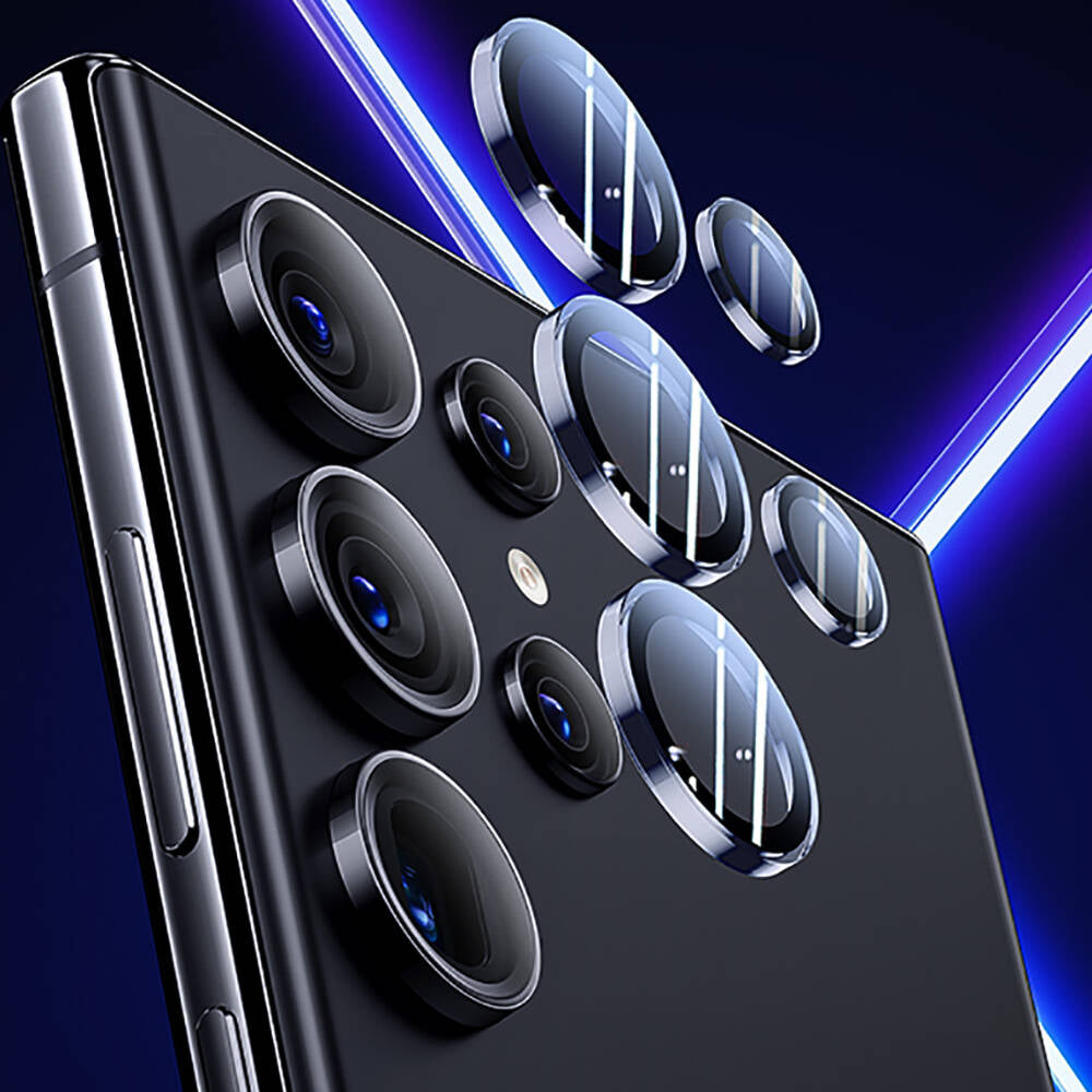 Galaxy S24 Oleofobik Anti-Reflective Benks Glass Warrior Safir Kamera Lens Koruyucu Siyah