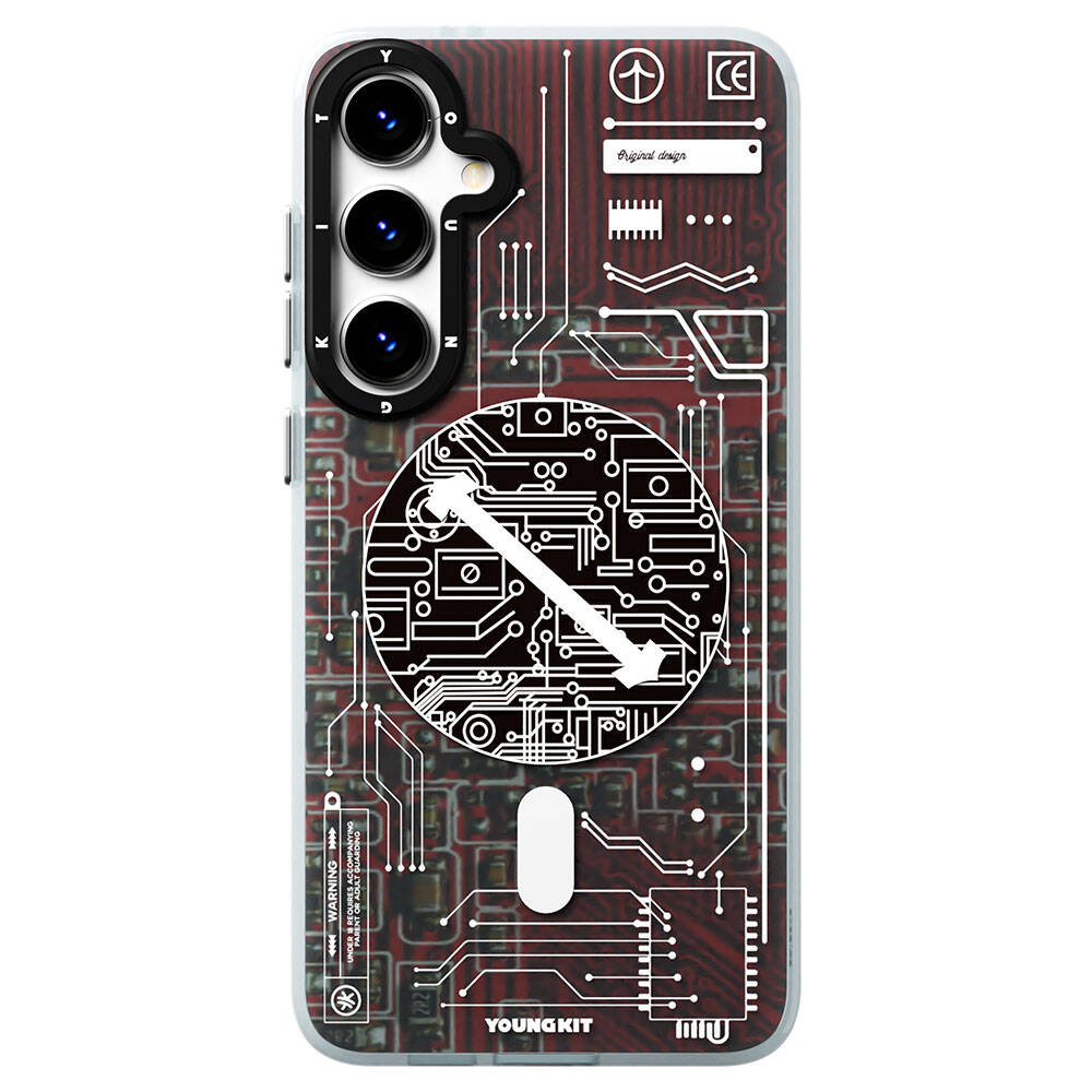 Galaxy S24 Plus Kılıf Magsafe Şarj Özellikli YoungKit Technology Serisi Kapak Siyah