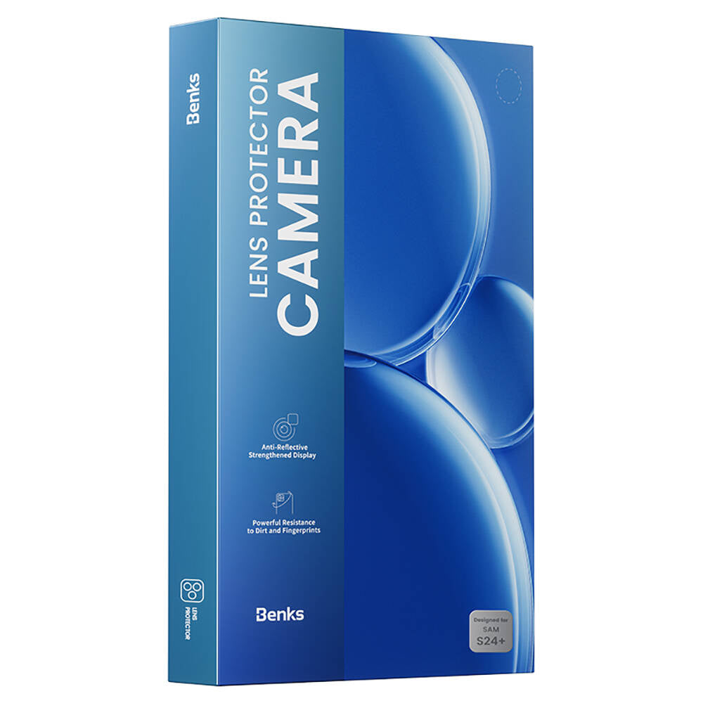 Galaxy S24 Ultra Oleofobik Anti-Reflective Benks Glass Warrior Safir Kamera Lens Koruyucu Siyah