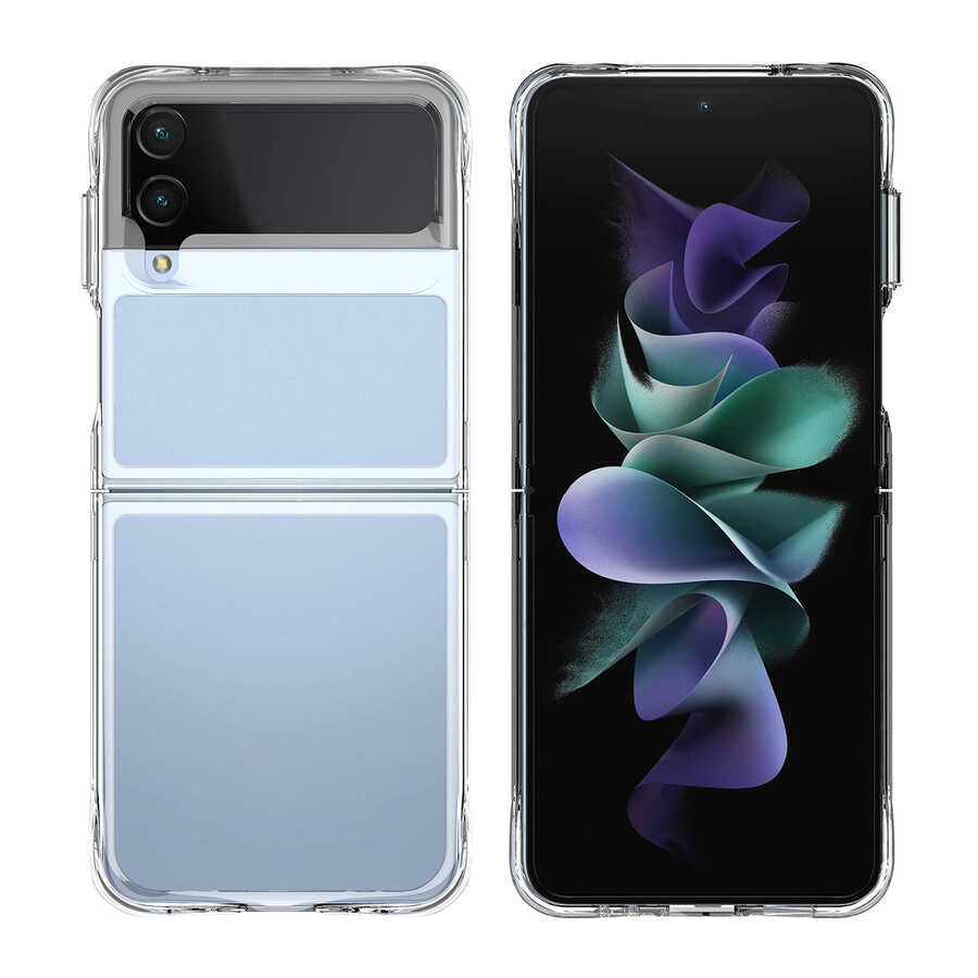 Galaxy Z Flip 4 Kılıf Zore Vonn Kapak Renksiz