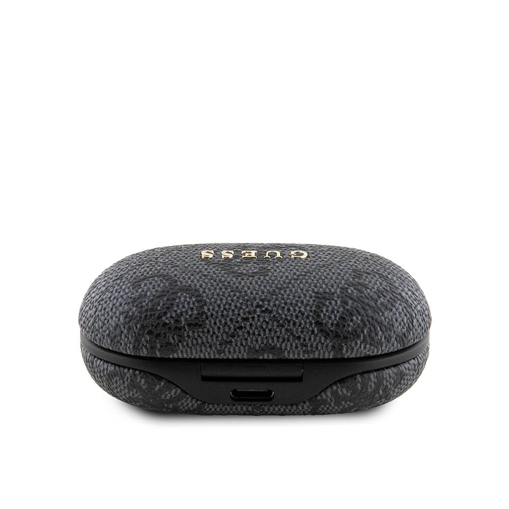 Guess Orjinal Lisanslı Klasik Metal Yazı Logolu TWS Kulak İçi Bluetooth Kulaklık Siyah