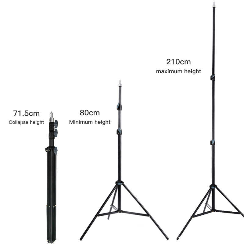 Jmary MT-75 Tripod 3 Kademeli Yükseklik Ayarlı Katlanabilir Kompakt Tasarım 210 cm Siyah