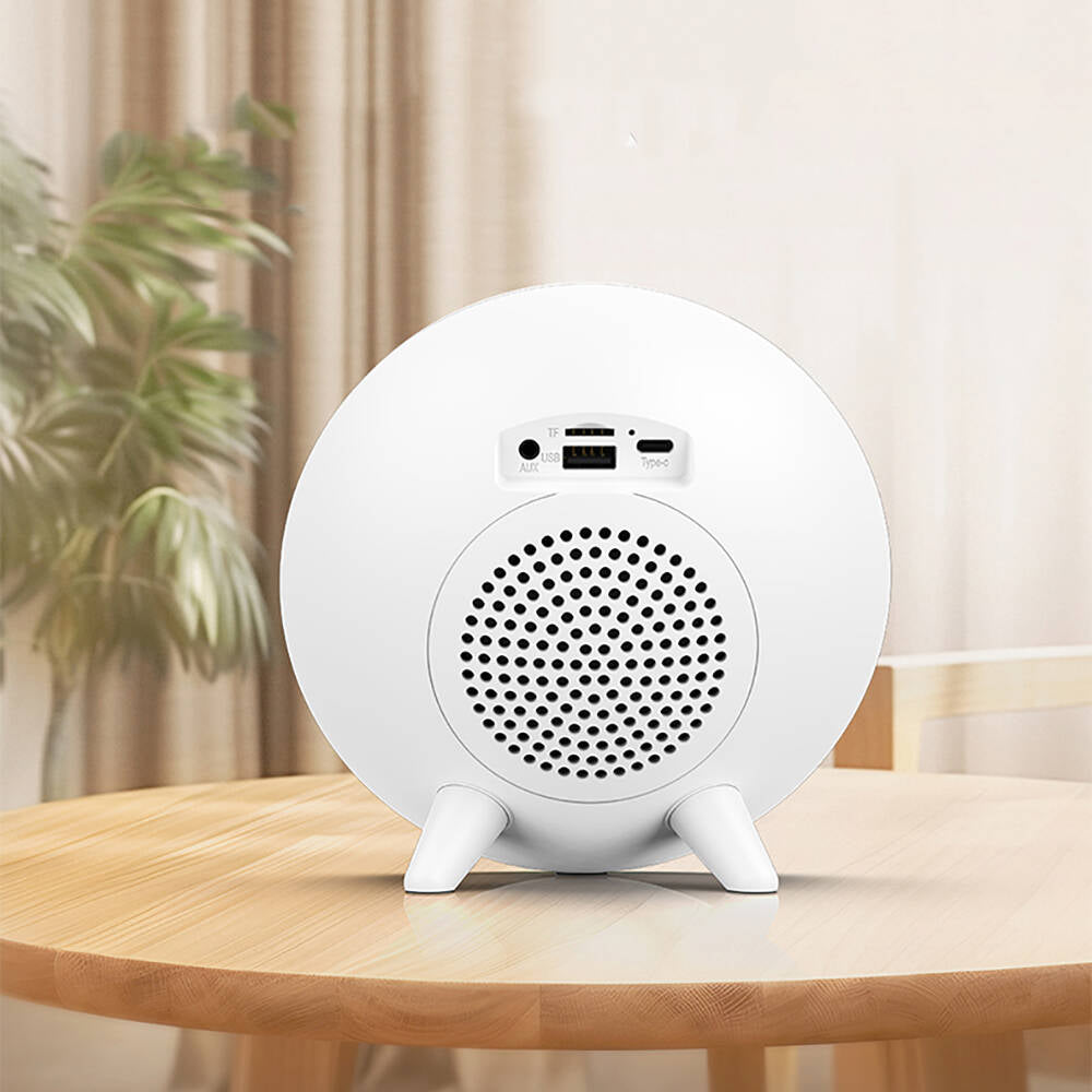 Recci RSK-W42 Moonlight Serisi RGB Işıklı Kablosuz Bluetooth v5.3 Hoparlör Beyaz