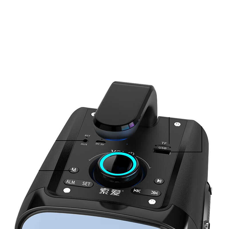 Soaiy SH25 Bluetooth Speaker Hoparlör Siyah