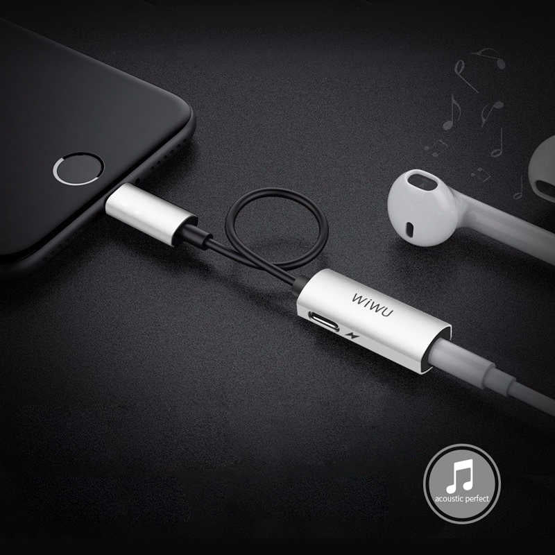 Wiwu LT01 Lightning Ses Adaptörü Gri
