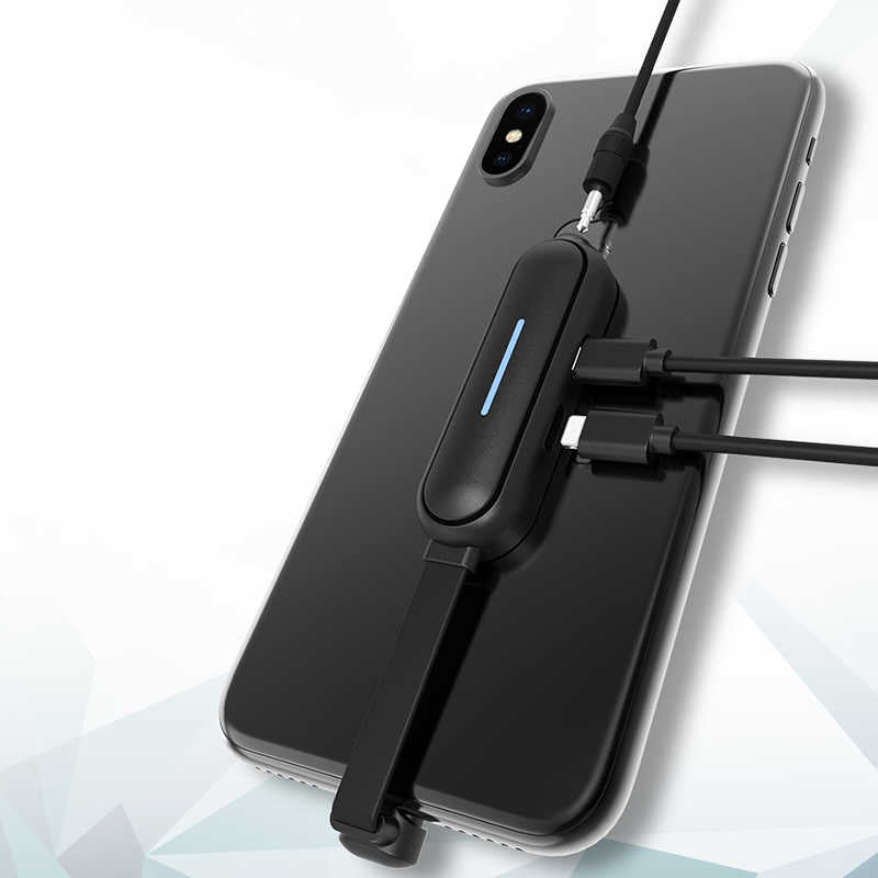 Wiwu LT06 Lightning Ses Adaptörü Siyah