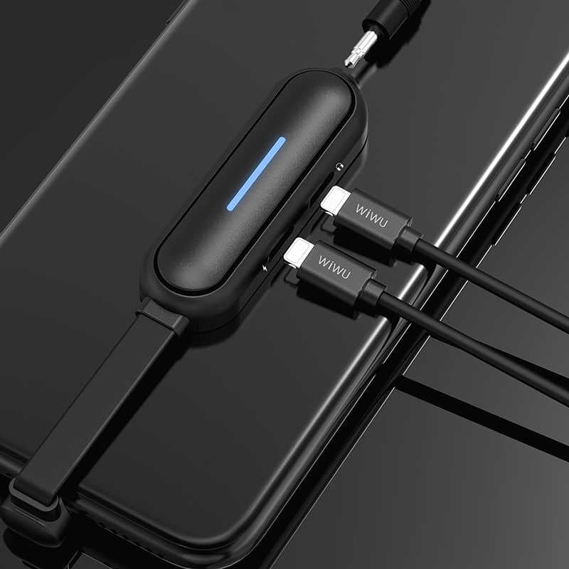 Wiwu LT06 Lightning Ses Adaptörü Siyah