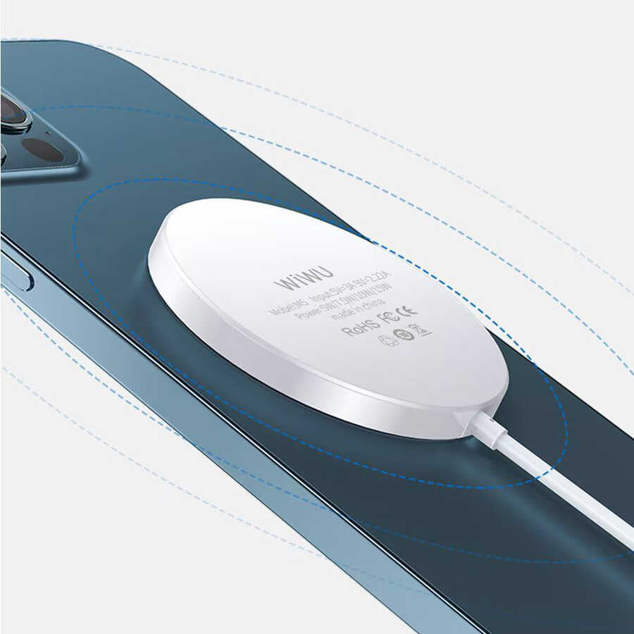 Wiwu Magsafe Wireless Şarj Beyaz