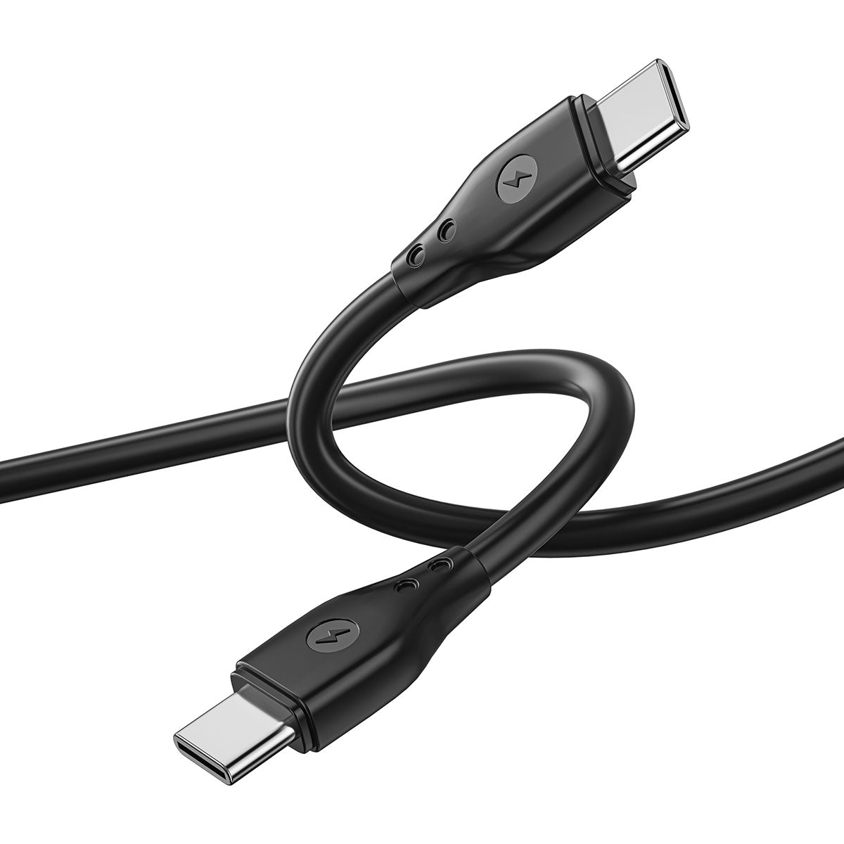 Wiwu Pioneer Wİ-C002 Ultra Esnek 67W Hızlı Şarj Özellikli Type-C To Type-C PD Kablo 1M Beyaz
