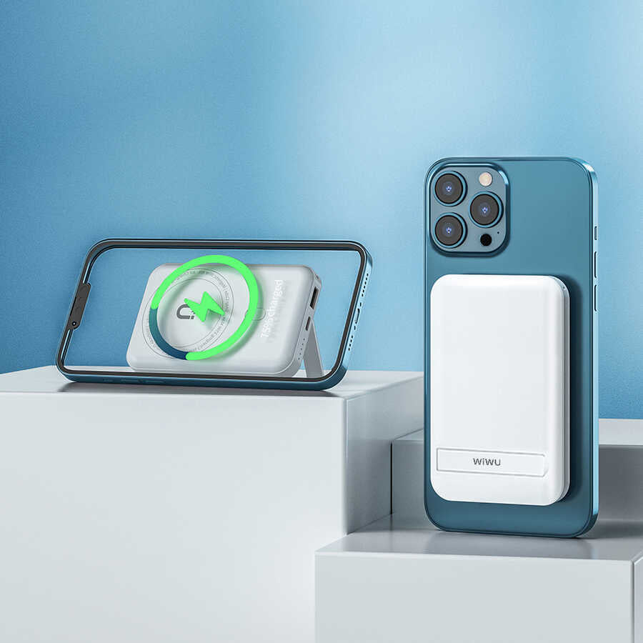 Wiwu SC10000 Magsafe Mıknatıslı Wireless Powerbank Siyah