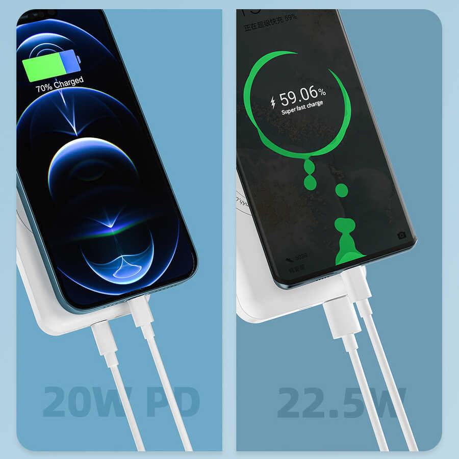 Wiwu SC10000 Magsafe Mıknatıslı Wireless Powerbank Siyah