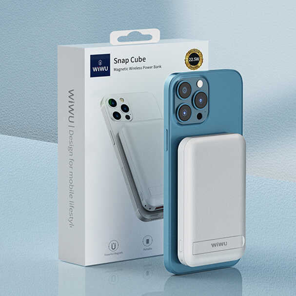 Wiwu SC10000 Magsafe Mıknatıslı Wireless Powerbank Siyah