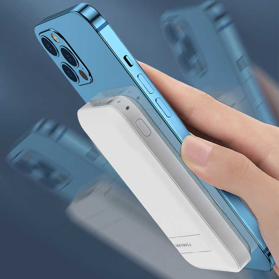 Wiwu SC10000 Magsafe Mıknatıslı Wireless Powerbank Siyah