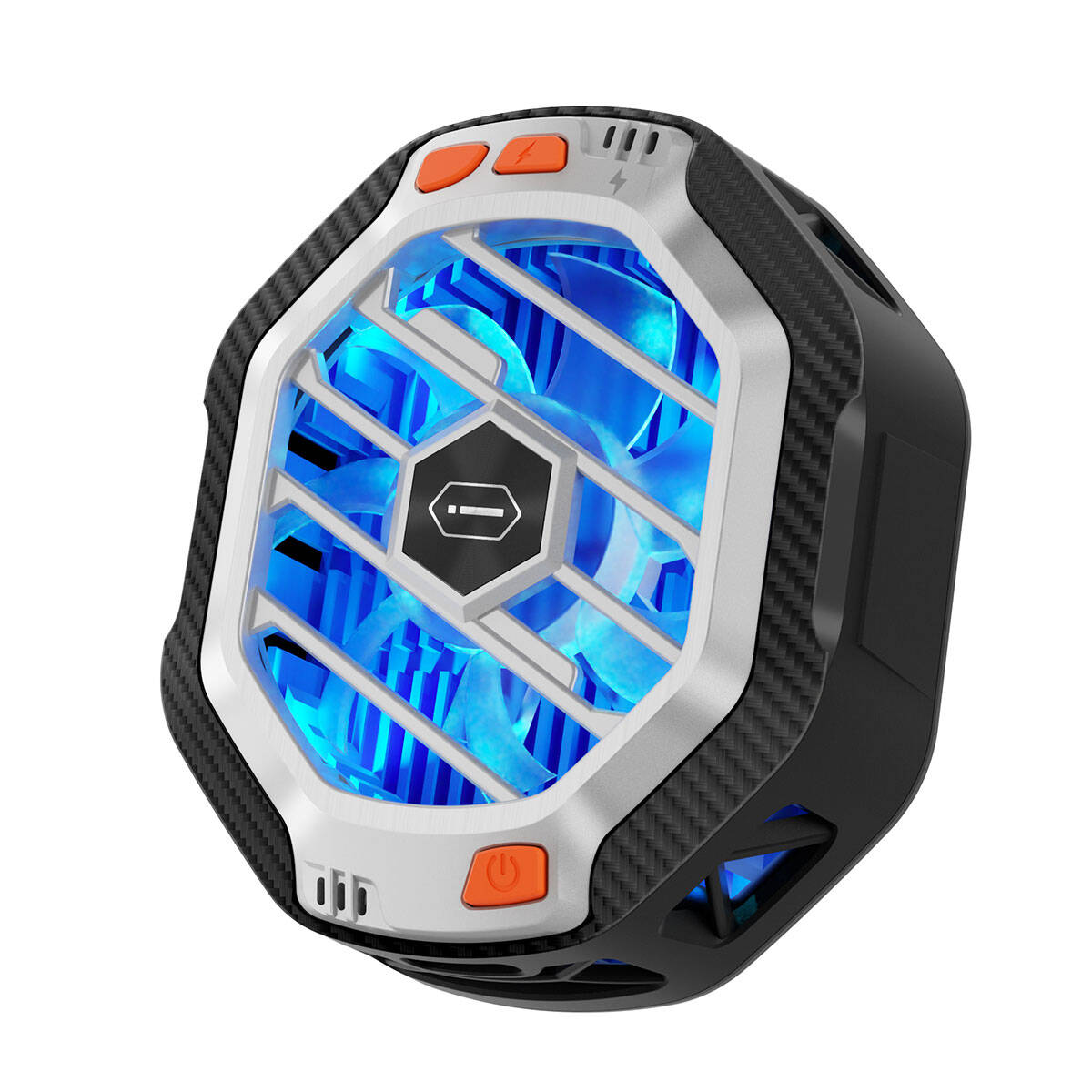 Wiwu Wi-R001 15W Magsafe Şarj Özellikli RGB Işıklı Telefon Soğutucu Fan Siyah