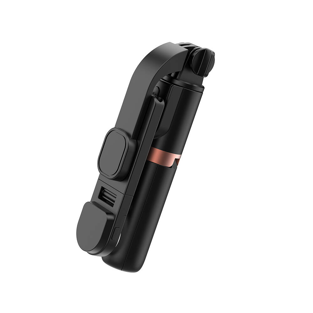 Wiwu Wi-SE011 Dolgu Işıklı Teleskopik Tripod ve Mini Selfie Çubuğu Siyah