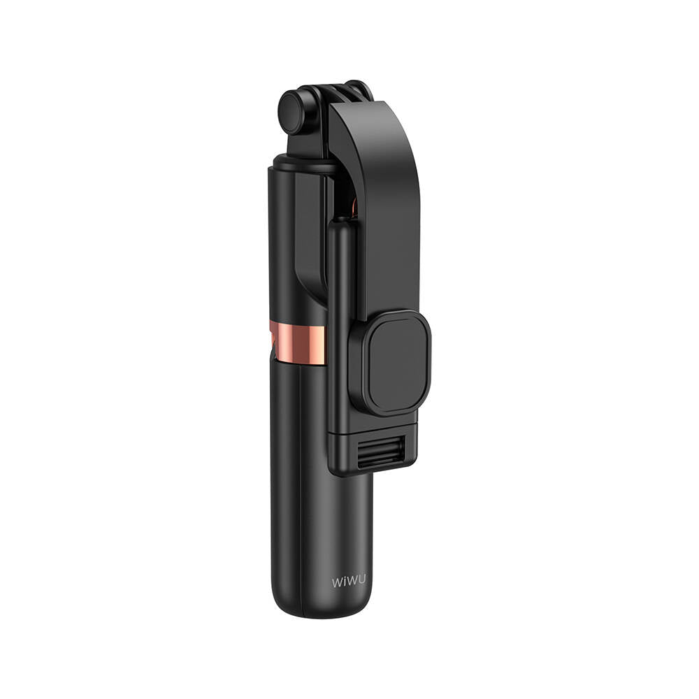 Wiwu Wi-SE011 Dolgu Işıklı Teleskopik Tripod ve Mini Selfie Çubuğu Siyah