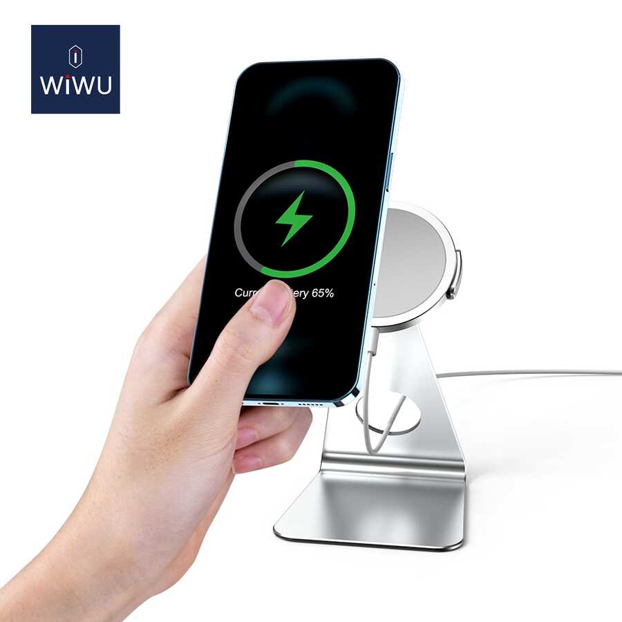 Wiwu ZM303 Magsafe Şarj Standı Gümüş