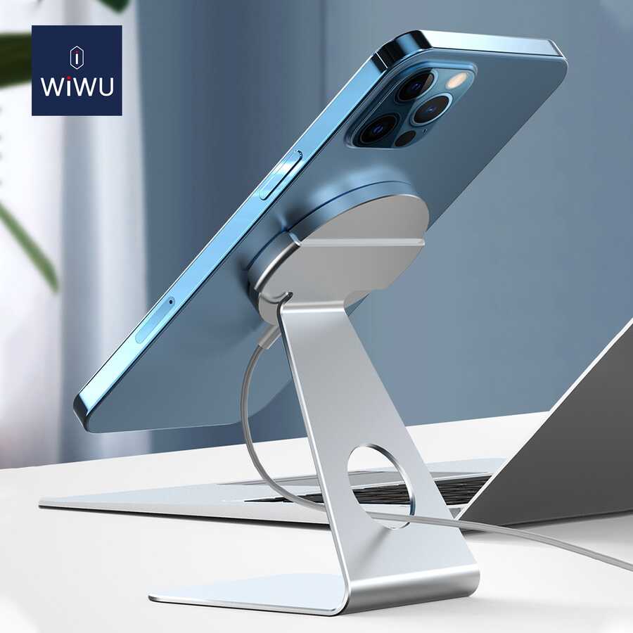 Wiwu ZM303 Magsafe Şarj Standı Gümüş