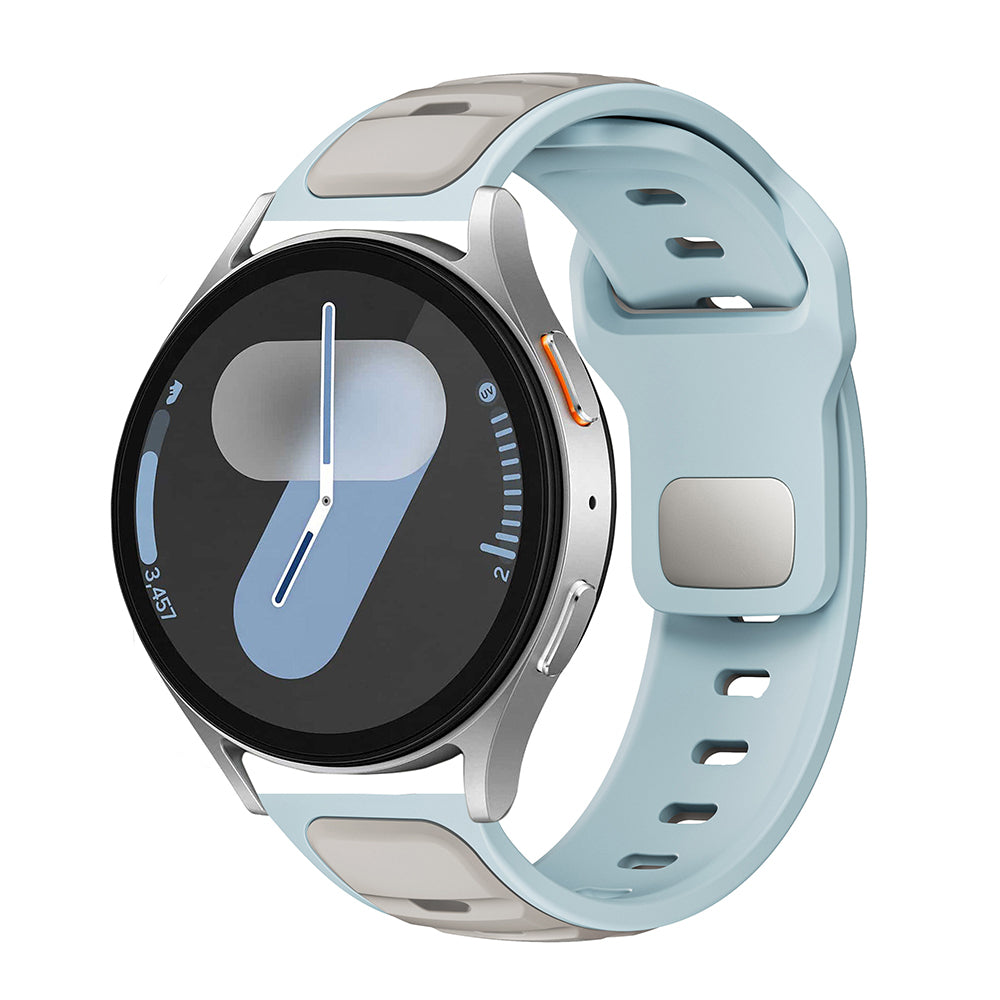 Xiaomi Redmi Watch 5 Active Zore KRD-135 22mm Silikon Kordon Strap Kayış Açık Mavi-Gri