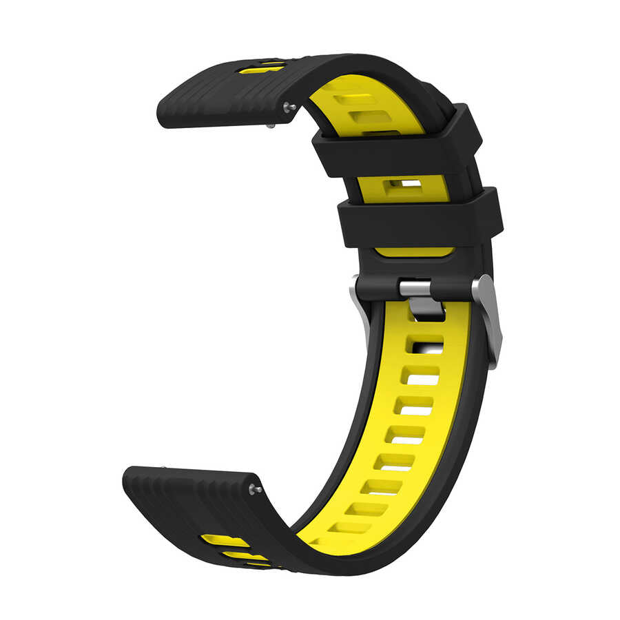 Xiaomi Redmi Watch 5 Active Zore KRD-55 Silikon Kordon Siyah-Kırmızı