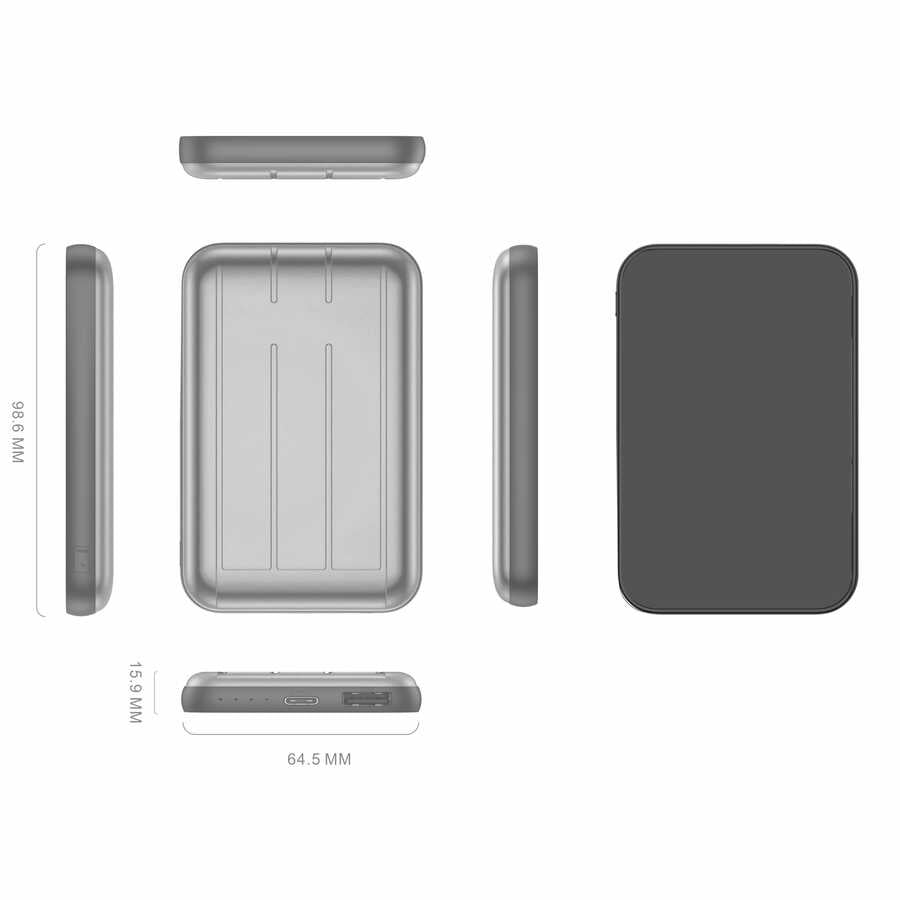 Xipin T109S 5000 Mah Magsafe Powerbank Mavi
