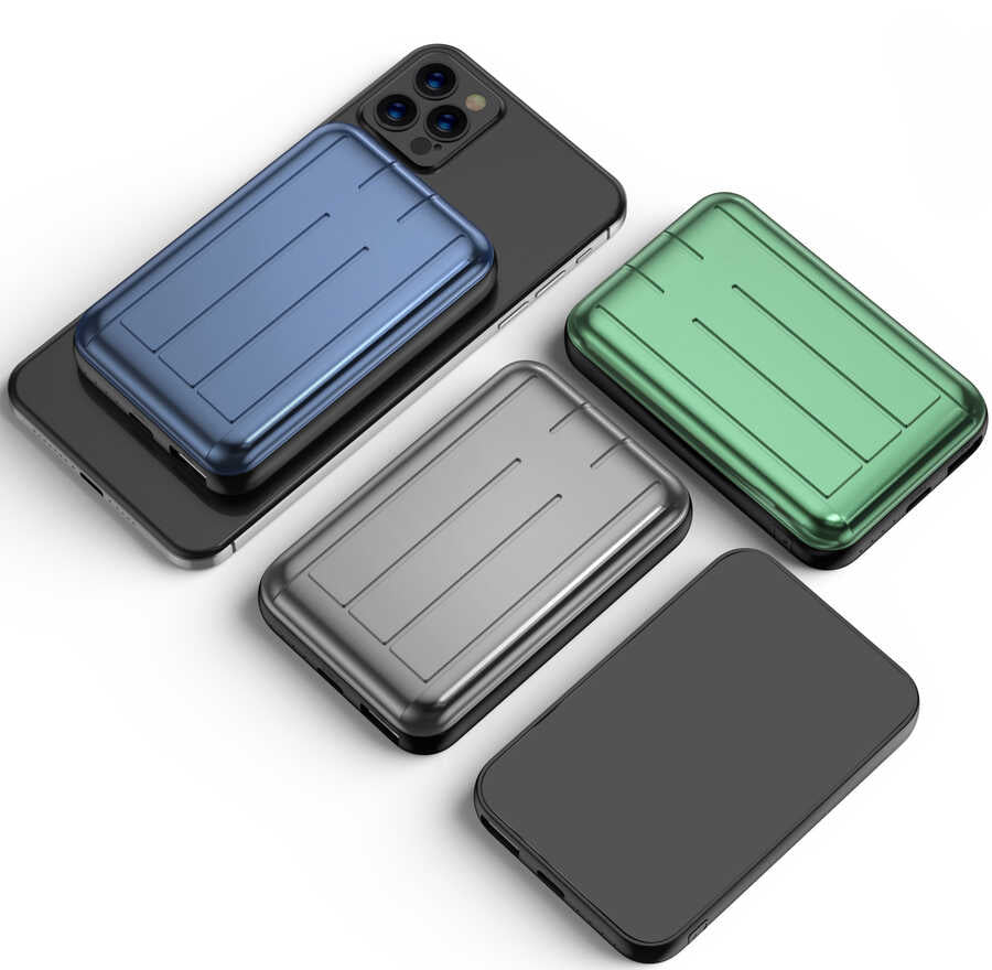 Xipin T109S 5000 Mah Magsafe Powerbank Mavi