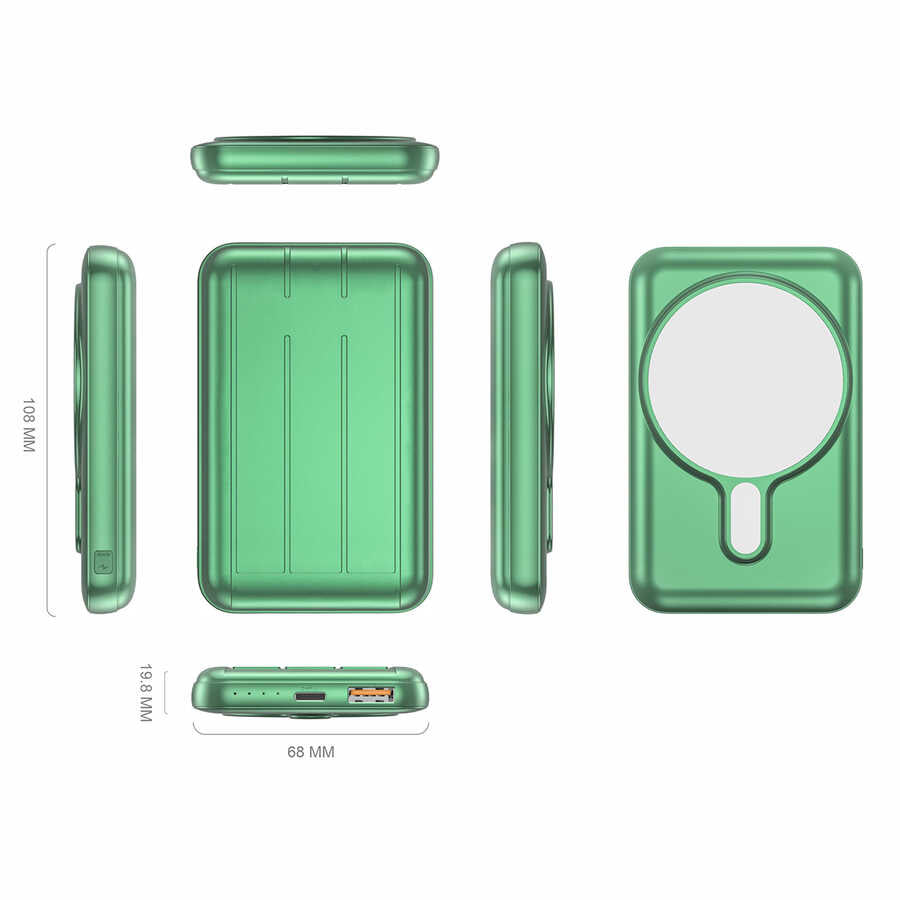 Xipin T113 10000 Mah Magsafe Powerbank Mavi