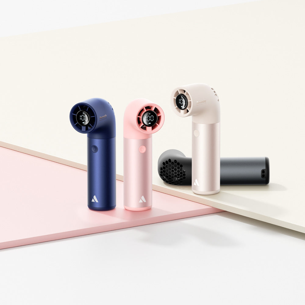 Aecooly PH01 Aero Pro Serisi Dijital LED Göstergeli Portatif Soğutucu El Fanı Siyah