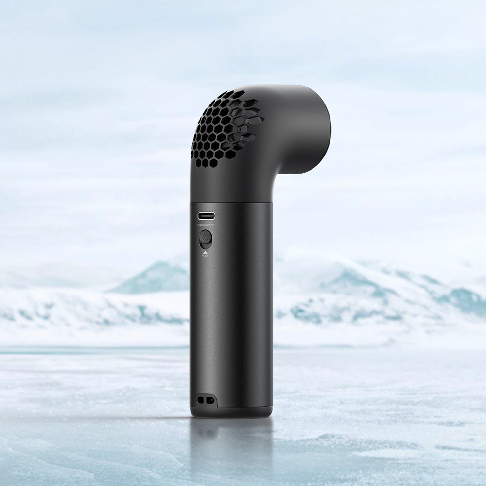 Aecooly PH01 Aero Pro Serisi Dijital LED Göstergeli Portatif Soğutucu El Fanı Siyah