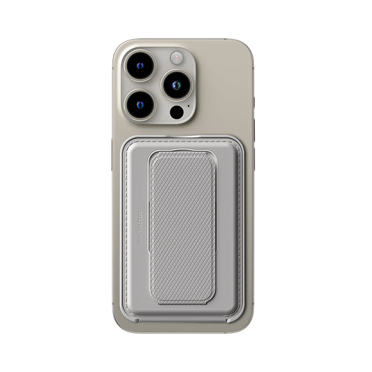Amazingthing Glamour Link Fonksiyonel Çok Yönlü Grip Standlı Magnetik Kartlık Gri