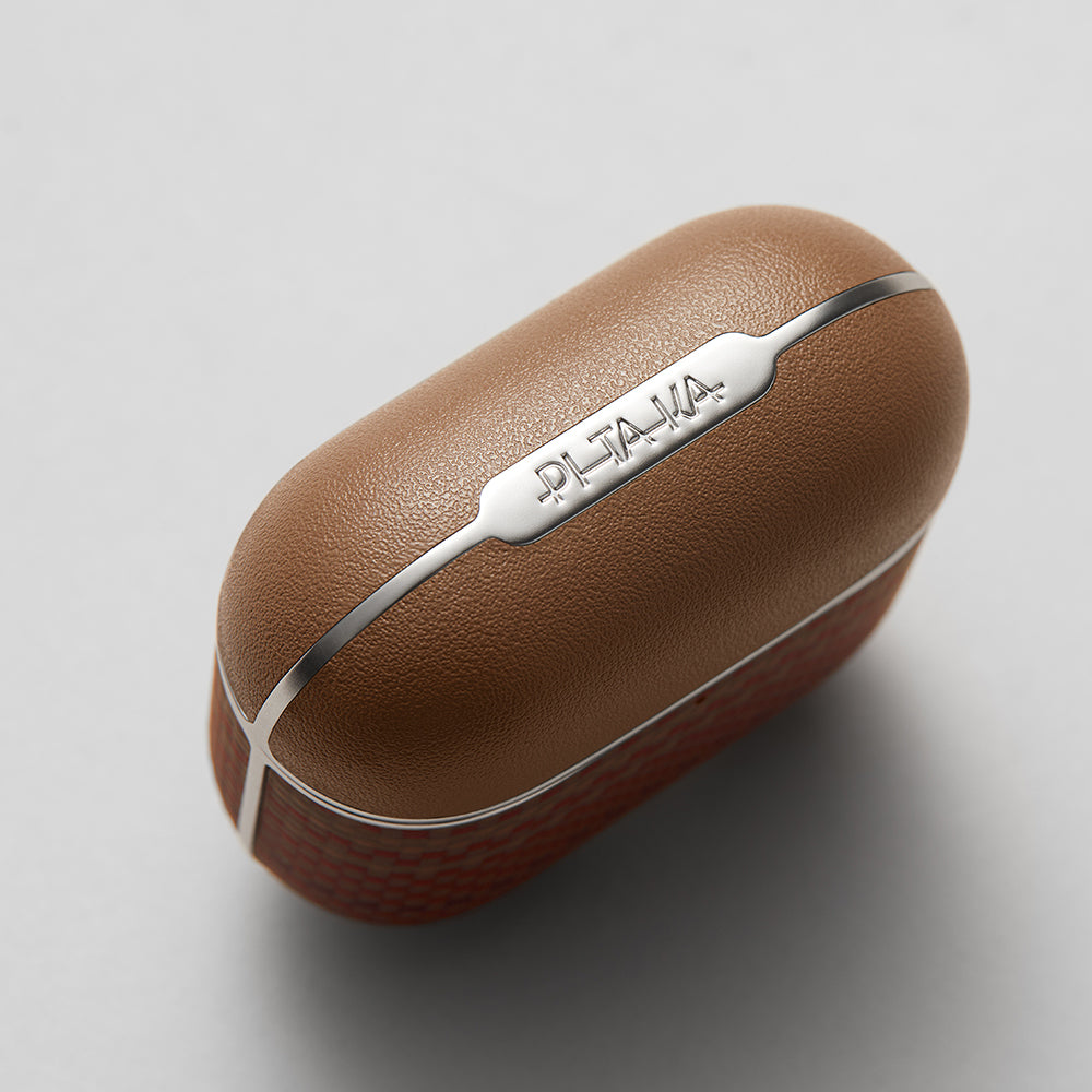 Apple Airpods 4 Kılıf Aramid Fiber Pitaka Tactile Woven Sunset-Moonrise Serisi Sunset Kapak Mavi
