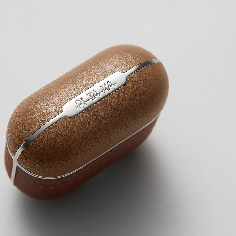 Apple Airpods Pro 2 Kılıf Aramid Fiber Pitaka Tactile Woven Sunset-Moonrise Serisi Sunset Kapak Mavi