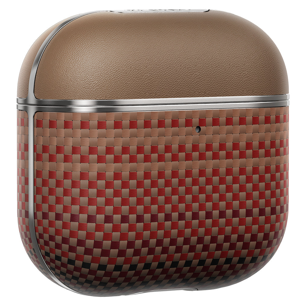 Apple Airpods Pro 2 Kılıf Aramid Fiber Pitaka Tactile Woven Sunset-Moonrise Serisi Sunset Kapak Mavi