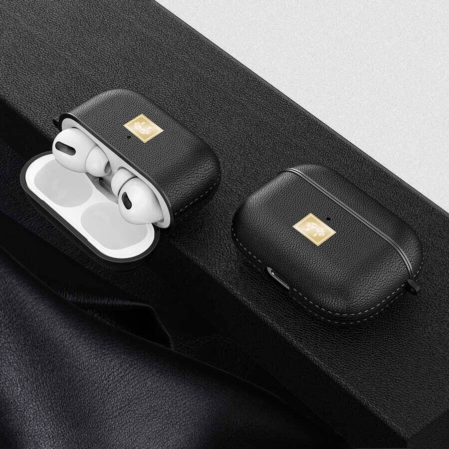 Apple Airpods Pro 2 Kılıf Deri Görünümlü Askı Aparatlı Wlons Kılıf Kırmızı