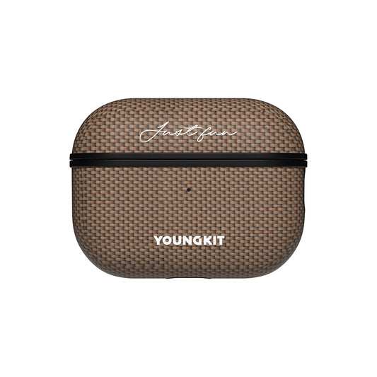 Apple Airpods Pro 2 Kılıf M-safe Şarj Özellikli Aramid Fiber Youngkit 1500D Kevlar Extreme Wing Serisi Kapak Gold