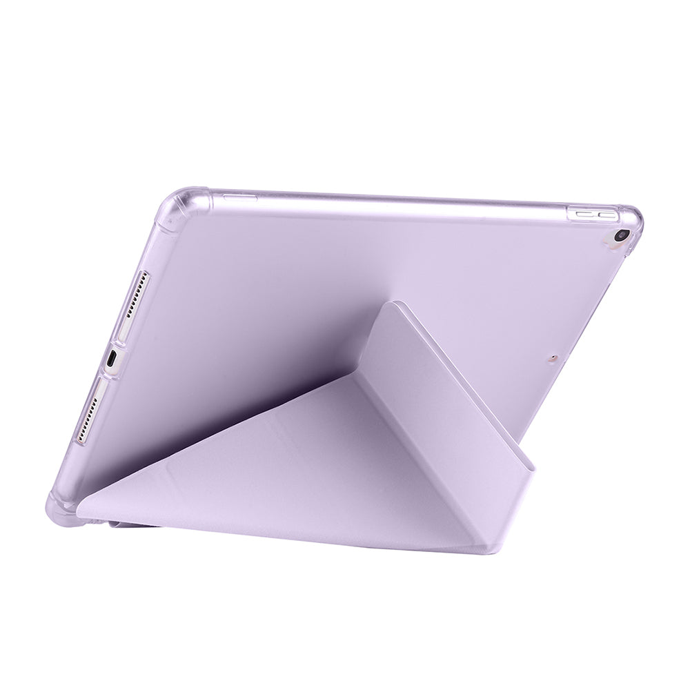 Apple iPad 10.2 2021 (9.Nesil) Kılıf Zore Tri Folding Kalem Bölmeli Standlı Kılıf Koyu Yeşil