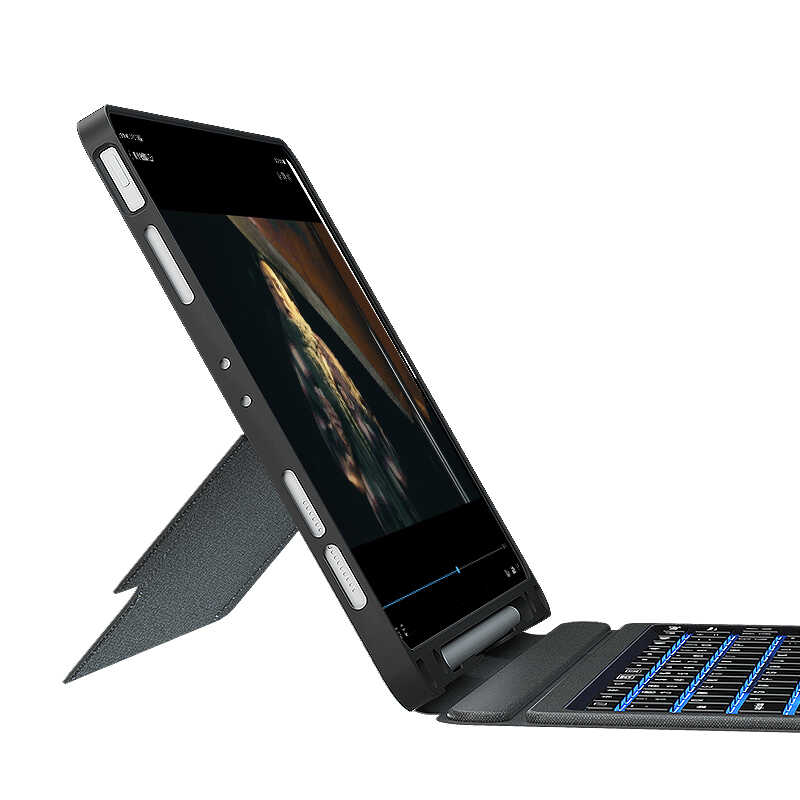 Apple iPad 10.2 2021 (9.Nesil) Wiwu Mag Touch Klavyeli Standlı Kılıf Siyah