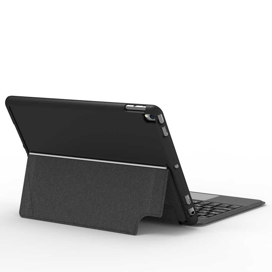 Apple iPad 10.2 2021 (9.Nesil) Wiwu Mag Touch Klavyeli Standlı Kılıf Siyah