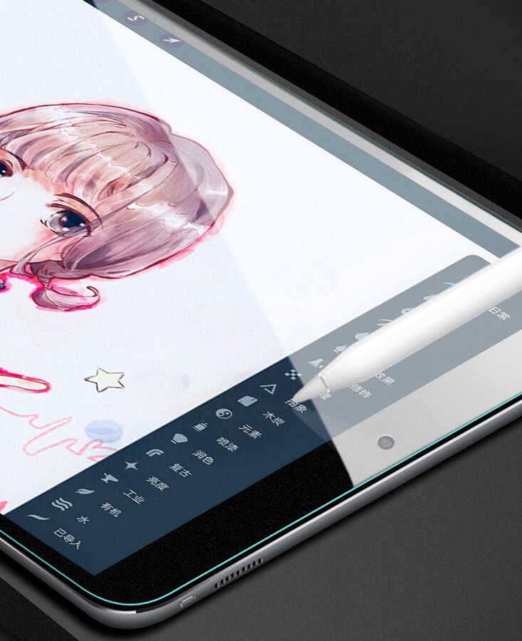 Apple iPad 10.2 (8.Nesil) Kağıt Hisli Wiwu iPaper Like Tablet Ekran Koruyucu Renksiz