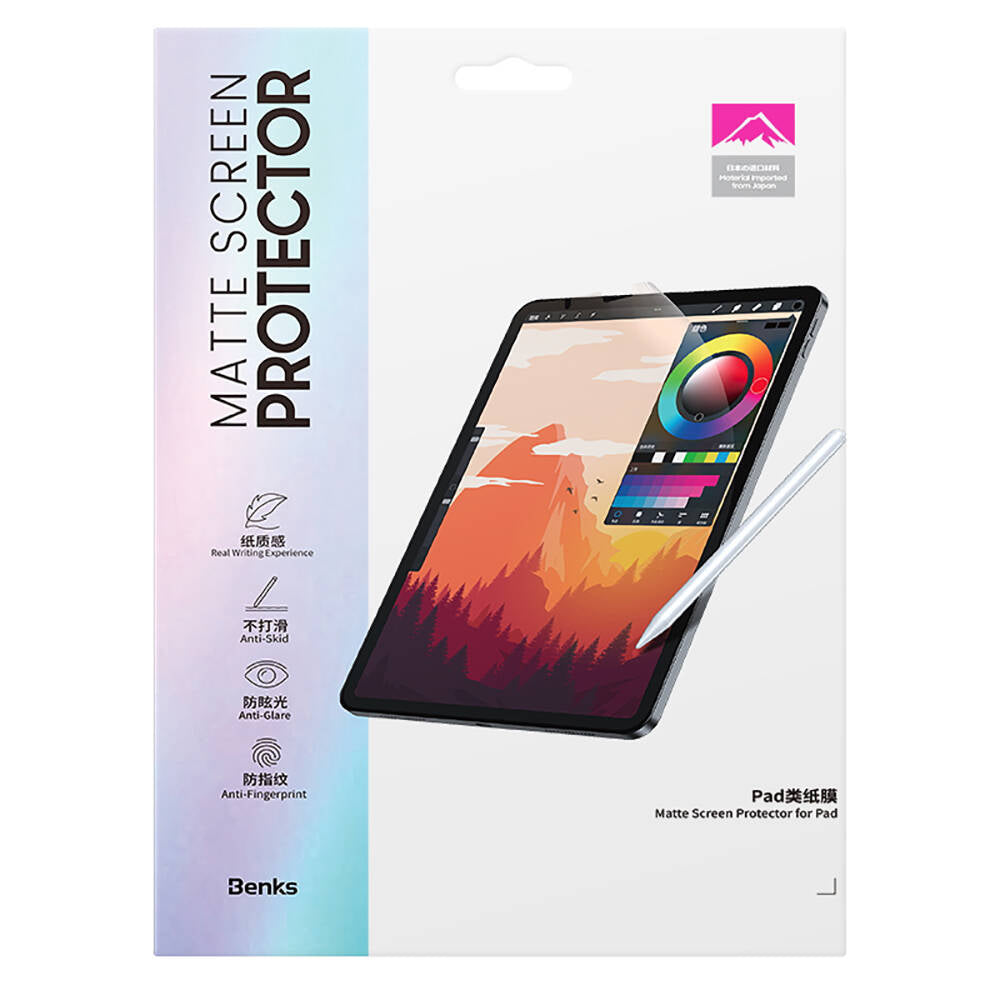 Apple iPad 10.9 2022 (10.Nesil) Benks Mat Paper-Like Ekran Koruyucu Şeffaf