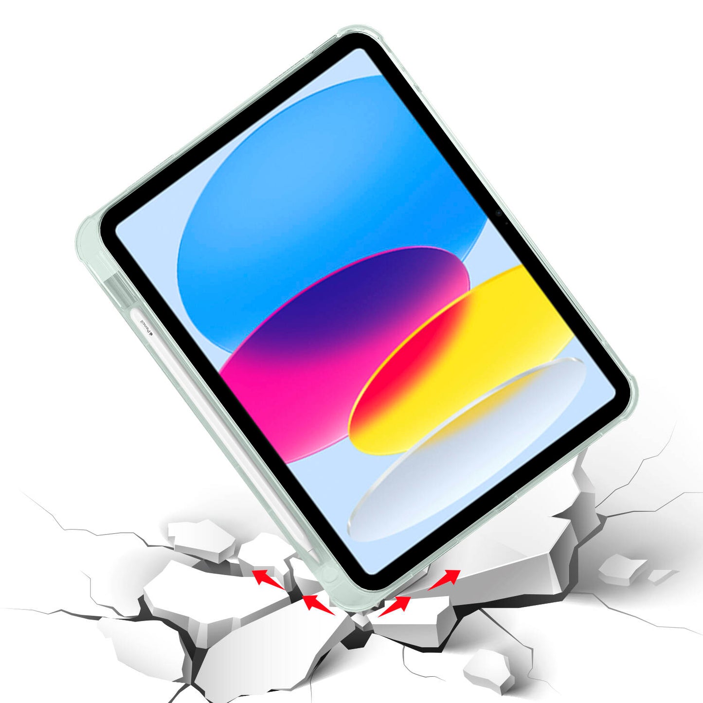 Apple iPad 10.9 2022 (10.Nesil) Kılıf Zore Tri Folding Kalem Bölmeli Standlı Kılıf Lila