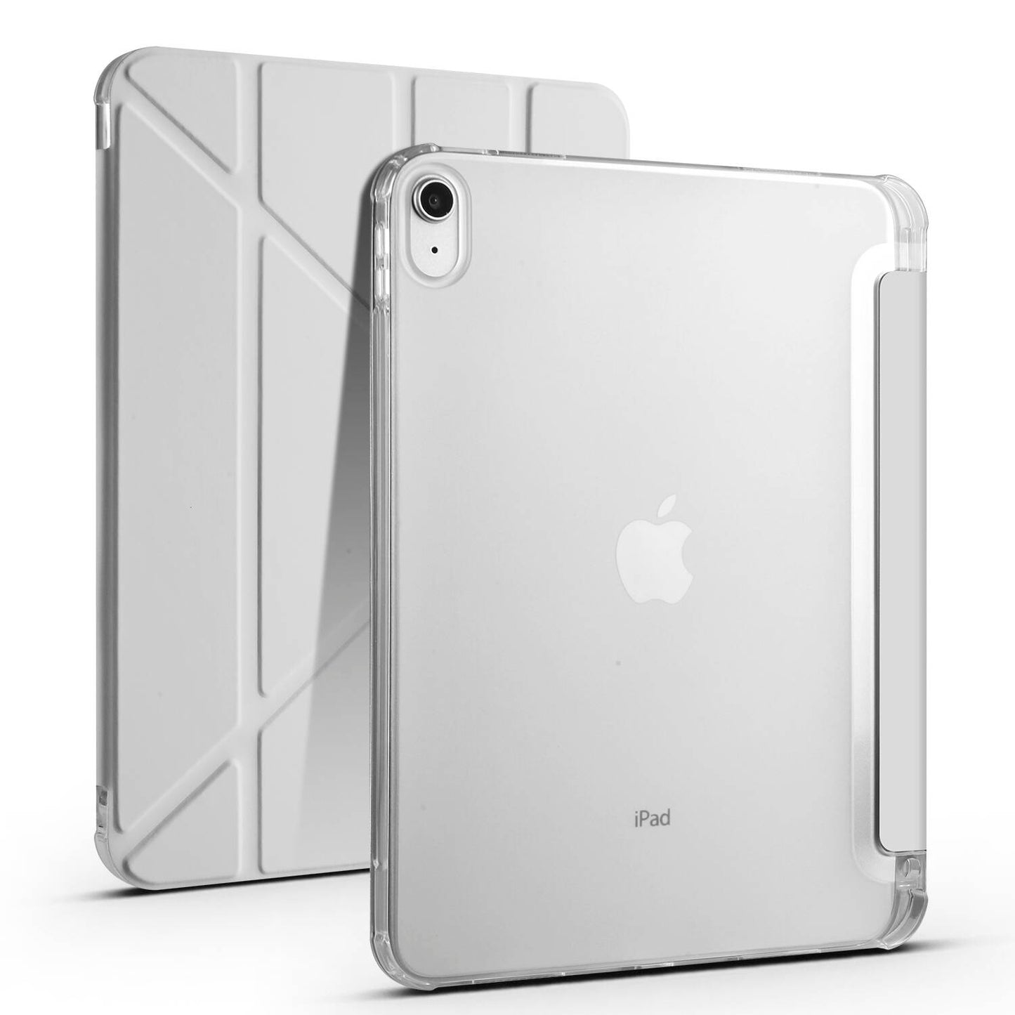 Apple iPad 11.Nesil 2025 Kılıf Zore Tri Folding Kalem Bölmeli Standlı Kılıf Kırmızı