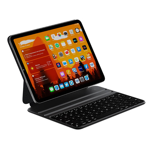 Apple iPad 11.Nesil 2025 Wiwu F15 Klavyeli Standlı Magnetik Kılıf Siyah